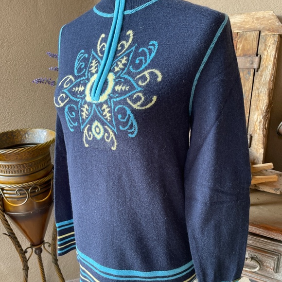 Cabala's Sweater Wool Blend 1/4 zip Cardigan. Blue, Small, Long Sleeve.  NWOT! - Picture 2 of 9